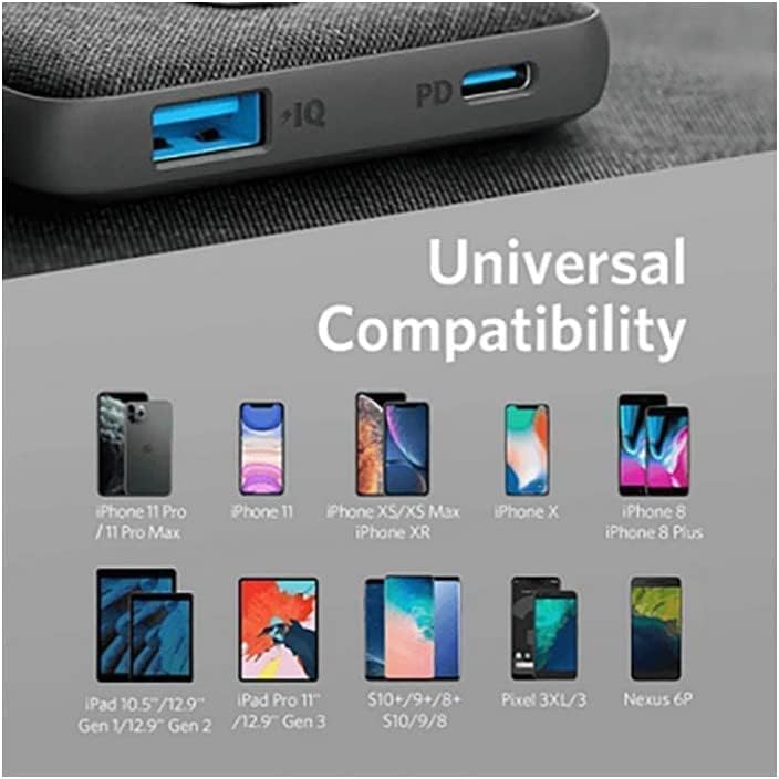 Anker Fast Charging Super Slim Power Bank - PowerCore III Sense 10000 mAh - Black - Elite Phones