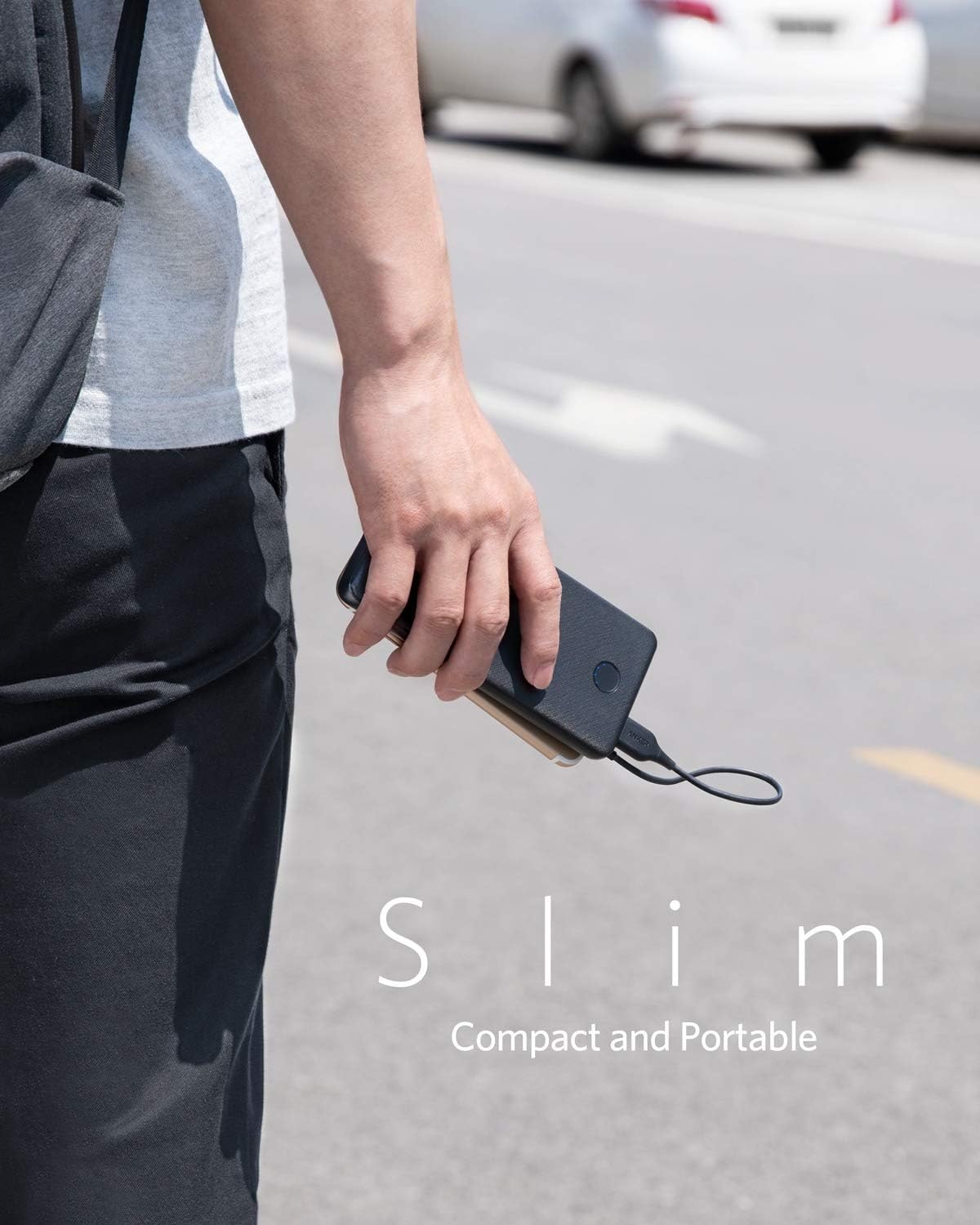 Anker Slim And Powerful Power Bank - PowerCore Slim 10000 mAh - Black - Elite Phones