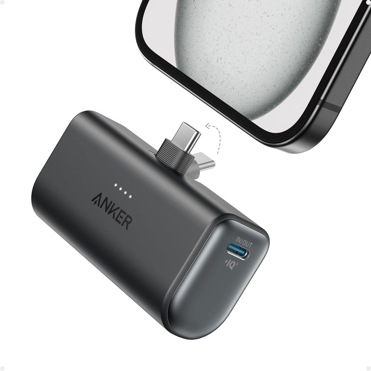 Anker Wireless Power Bank 22.5w 5000k Compact With Foldable USB - C Connector - Elite Phones