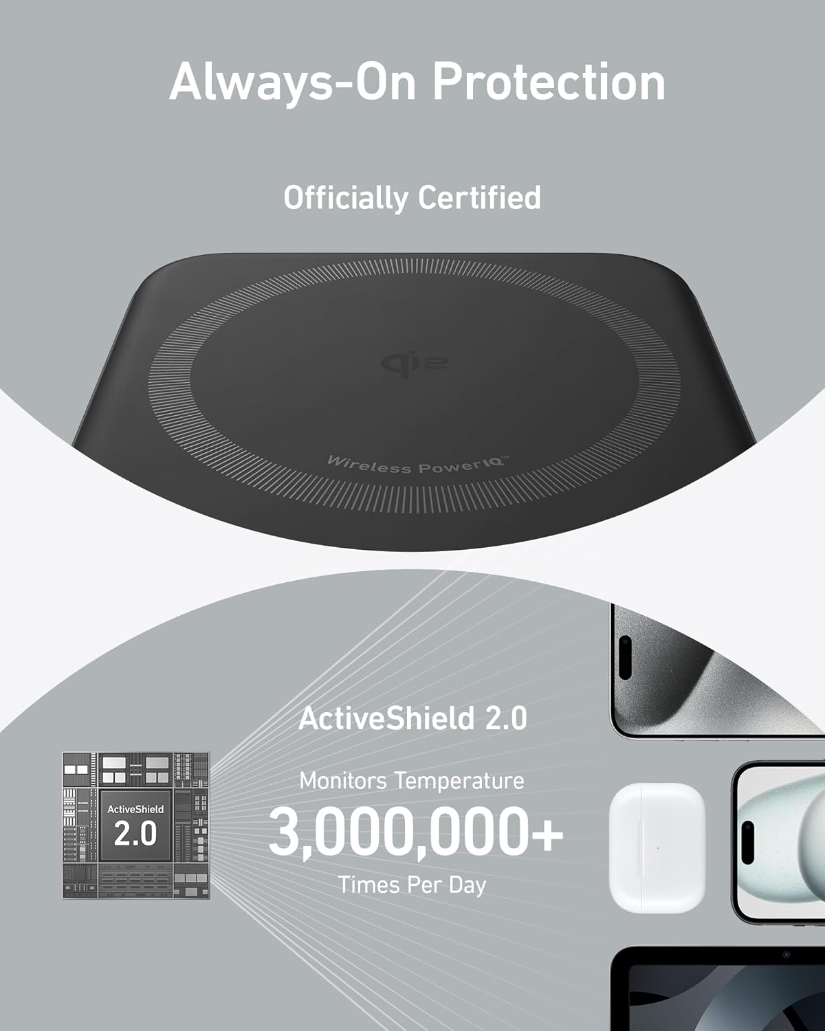 Anker Wireless Power Bank 2X Faster 10k magnatic with stand - Elite Phones