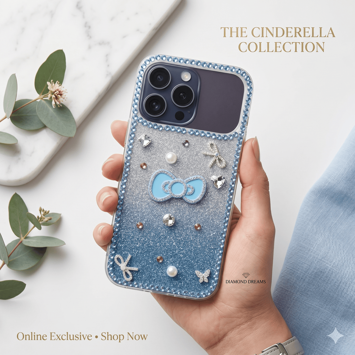 Aurora Pearl & Diamond Luxe Cover - Elite Phones