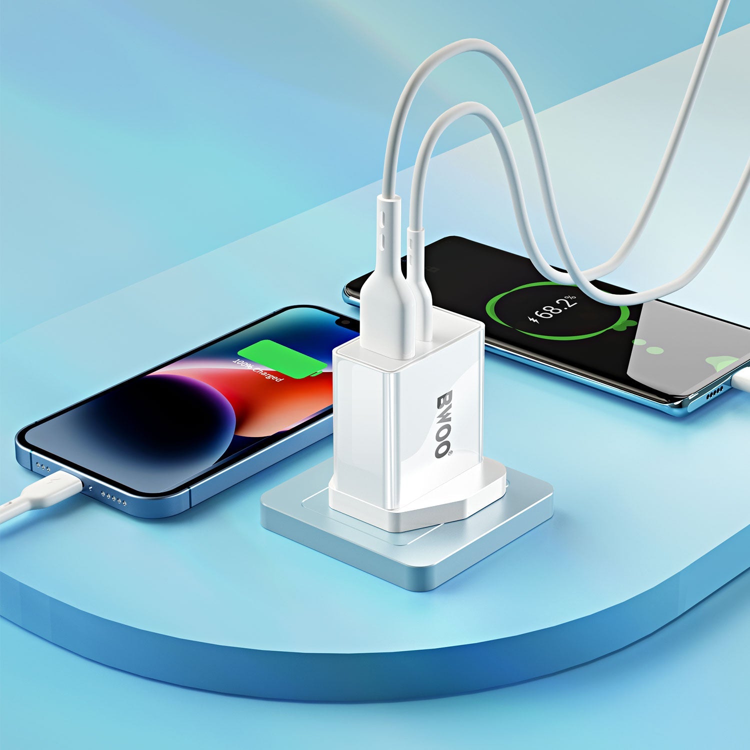 BWOO 30W Fast Charging USB - A+USB - C Wall Charger - Elite Phones