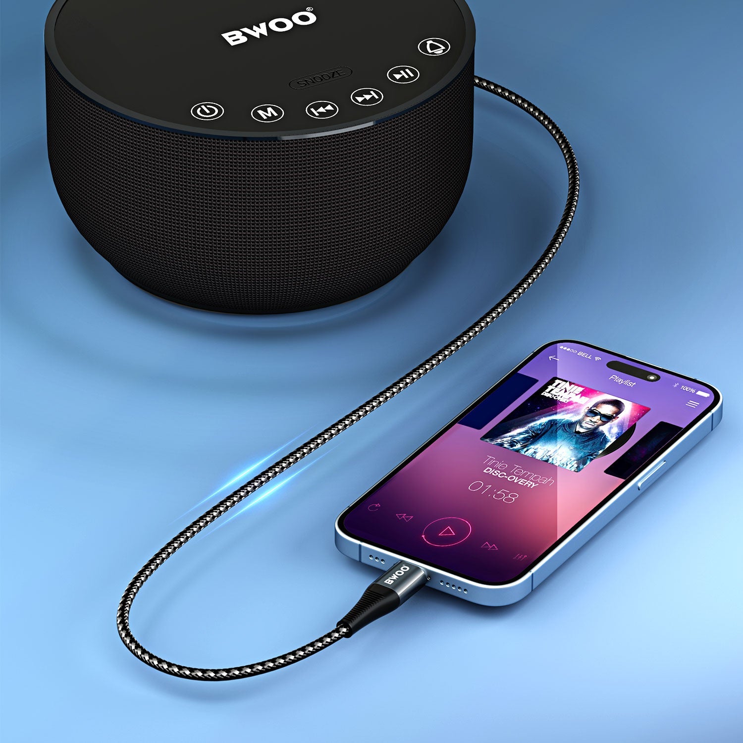 BWOO AUX To Lighting Cable - Elite Phones