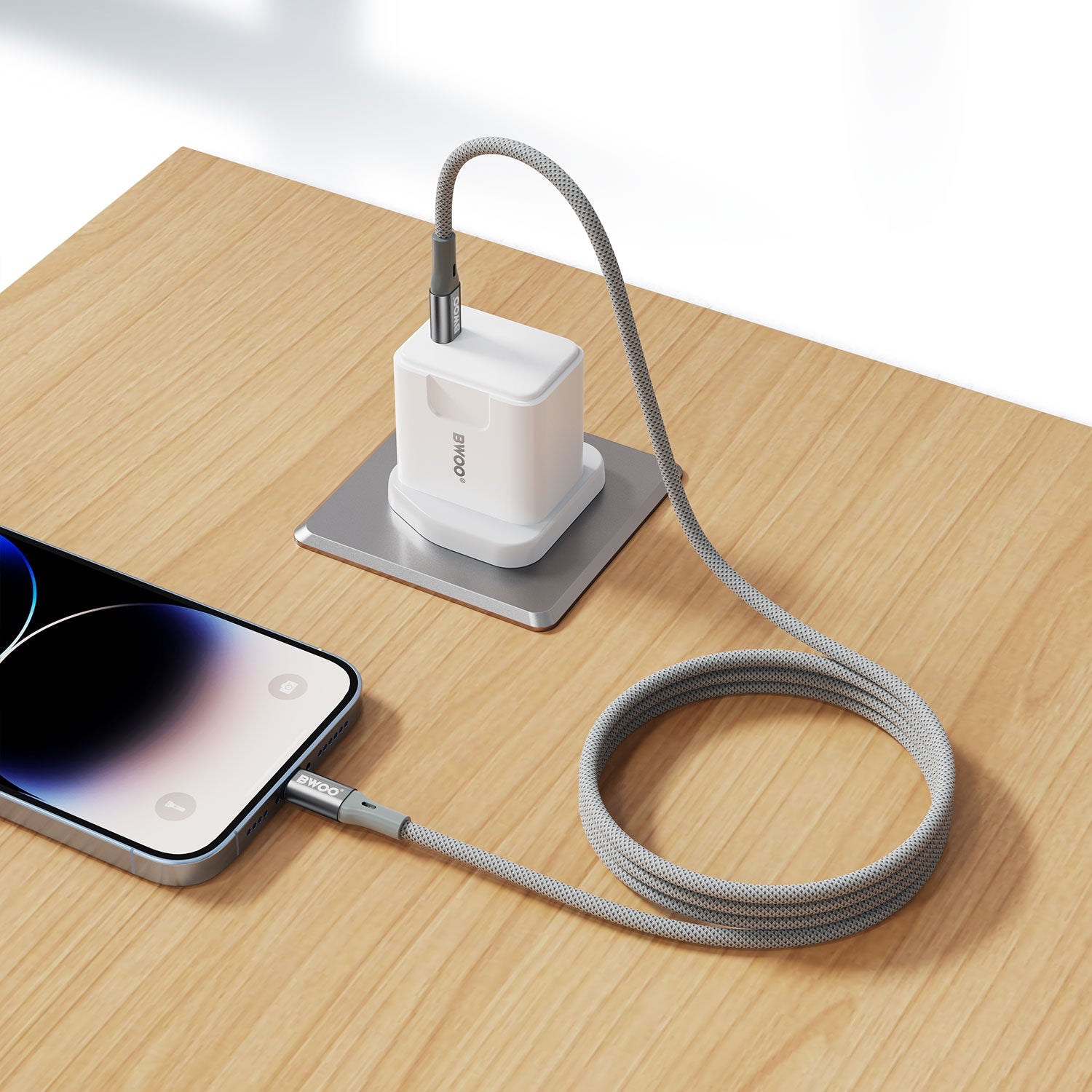 BWOO Fast Charging Data Cable 27W Type - c To Lighting - Elite Phones