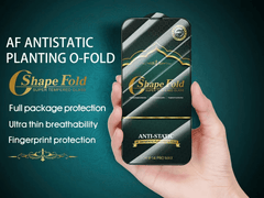 Clear Anti Static Screen Protector O Shape Fold - Elite Phones