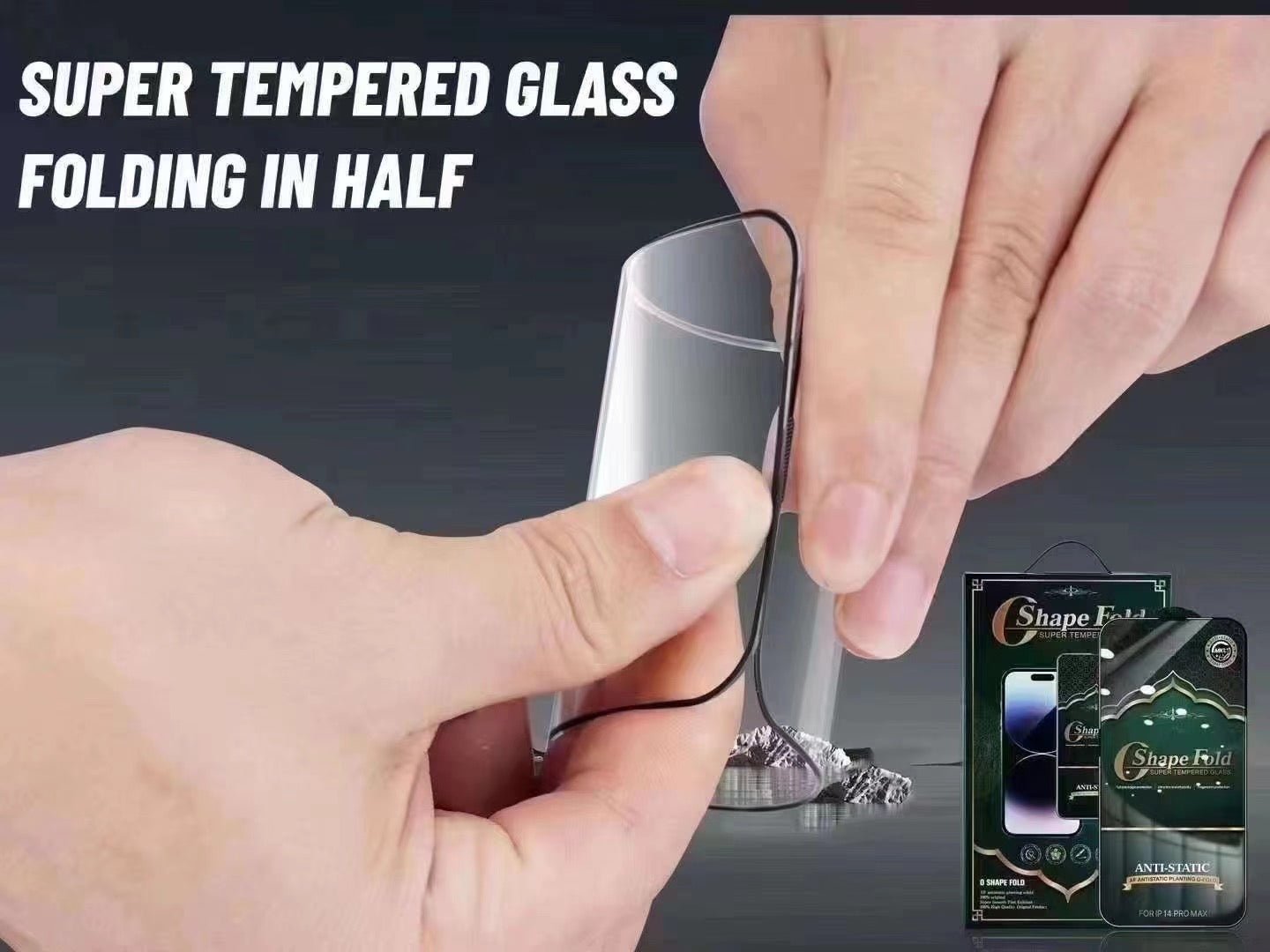 Clear Anti Static Screen Protector O Shape Fold - Elite Phones