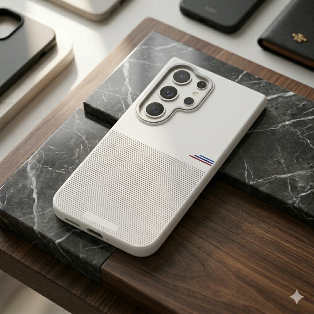 Emphasizes the sleek profile and athletic design. - Elite Phones
