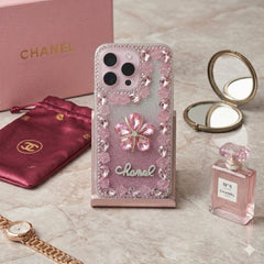 Fancy Flowers With Studs And Glitter - Elite Phones