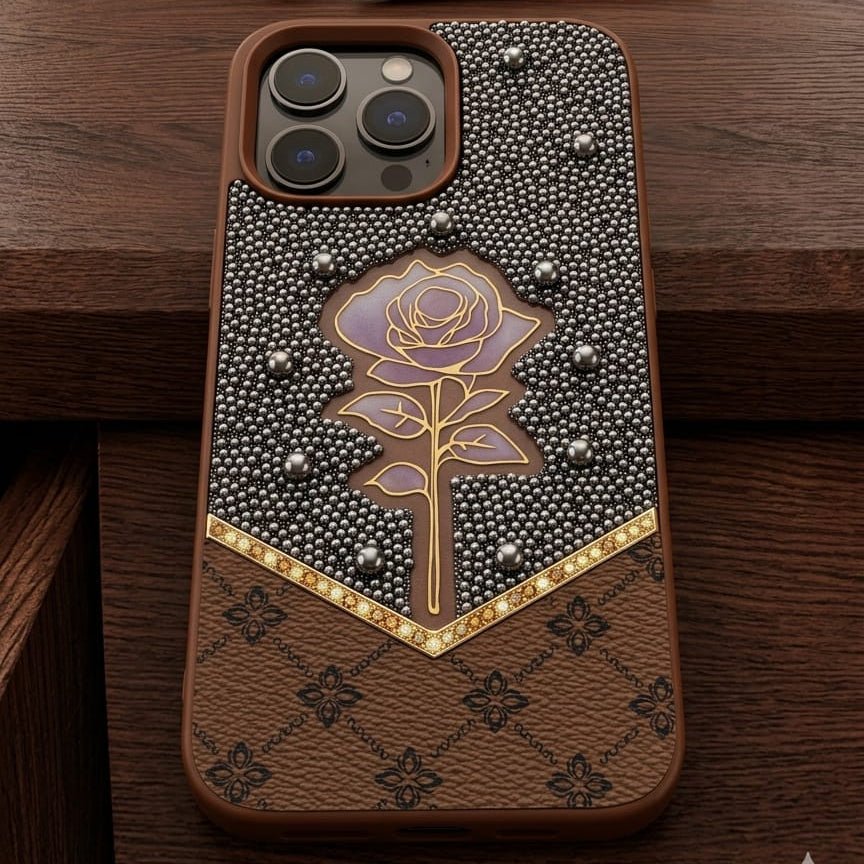 Fancy Ladies Design Flower With Pearl For I phone - Elite Phones