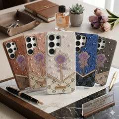 Fancy Ladies Design Flower With Pearl For Samsung - Elite Phones