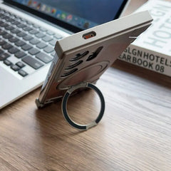 Moobifi Aluminum & Wood Case With MagSafe Armor Design For Samsung