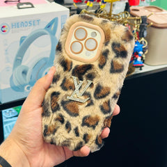 Fur Ladies Case LV Logo - Elite Phones