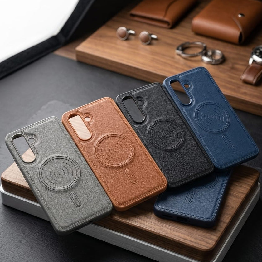 Handcrafted Leather MagSafe Compatible Phone Case - Elite Phones