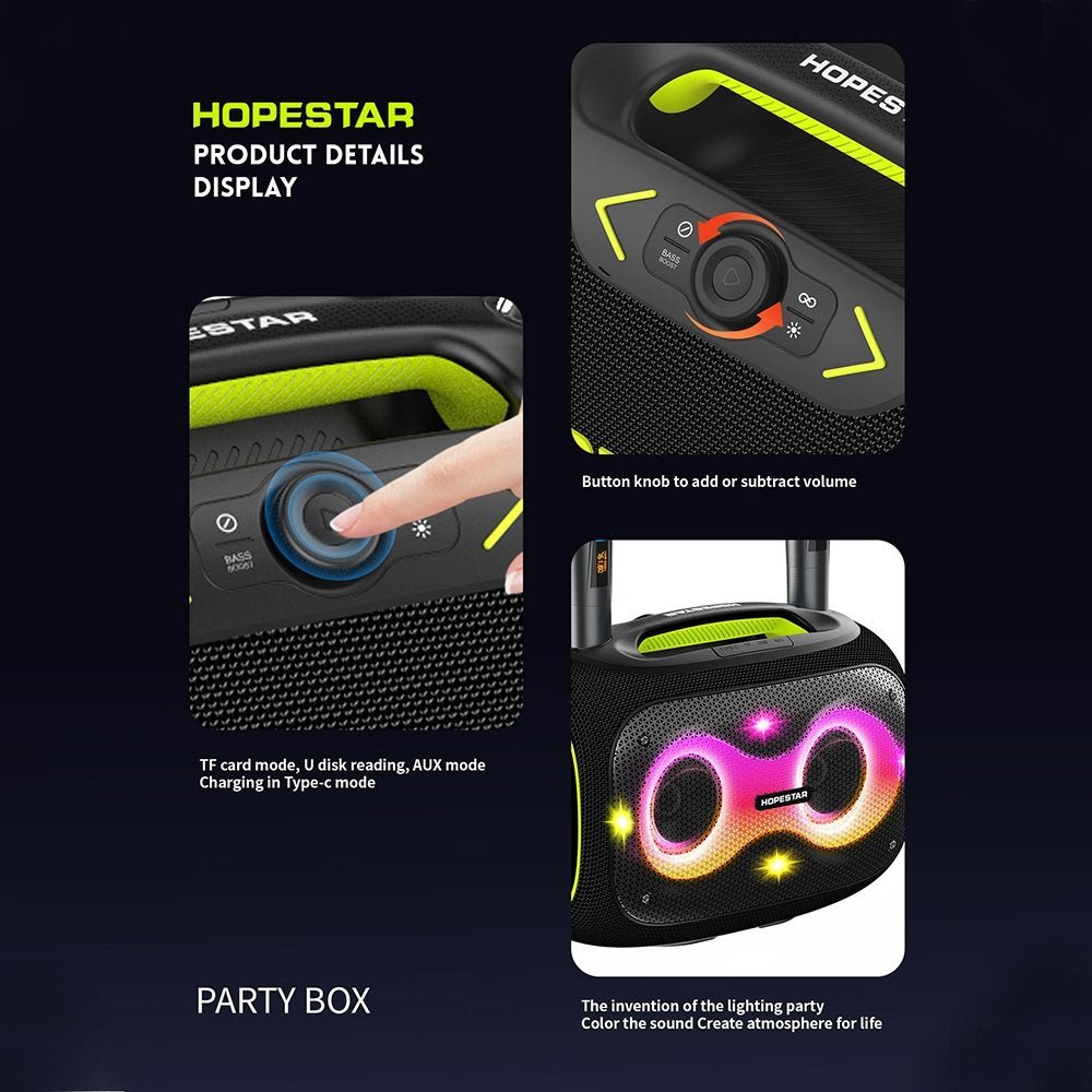 Hopestar Speaker Party Box 120W - Elite Phones