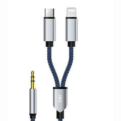 Jbq 2 in 1 Digital Audio Auxiliary Cable For Type C, Compatible With iPhone 1.2M - Elite Phones