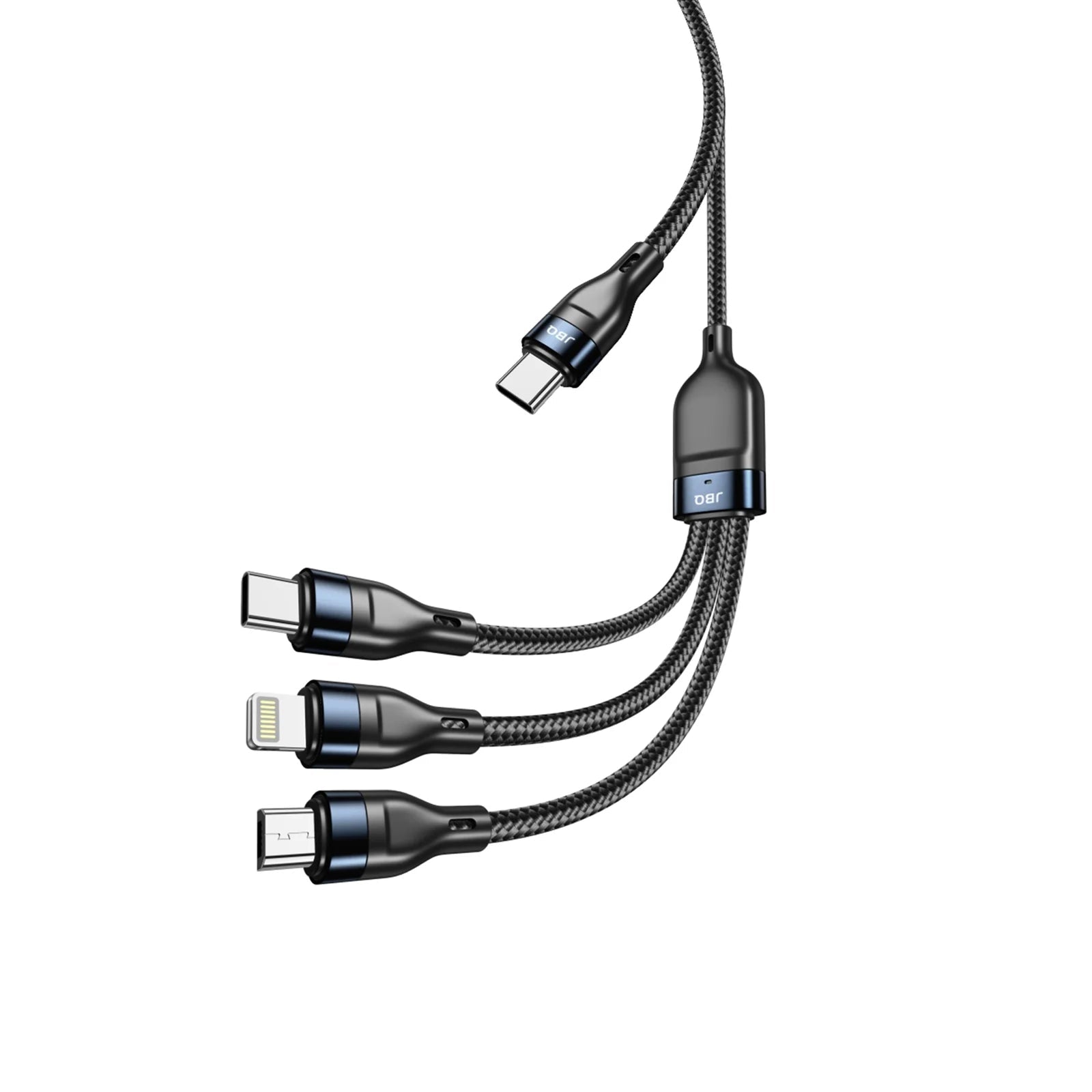 JBQ 3 - in - 1 Fast Charging Data Cable – Type - C, Lightning, Micro USB (1.5m) CA - 533 - Elite Phones