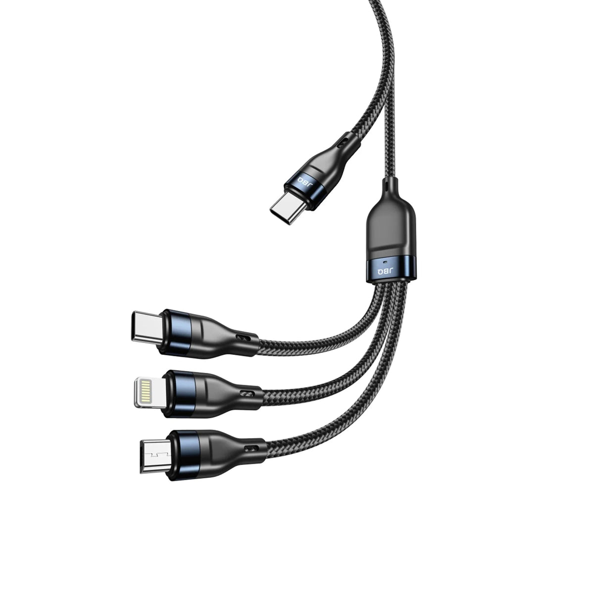 JBQ 3 - in - 1 Fast Charging Data Cable – Type - C, Lightning, Micro USB (1.5m) CA - 533 - Elite Phones