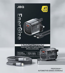 JBQ EnerGize 2 - Ports Fast Charging Set 33W With Lighting Cable - Elite Phones