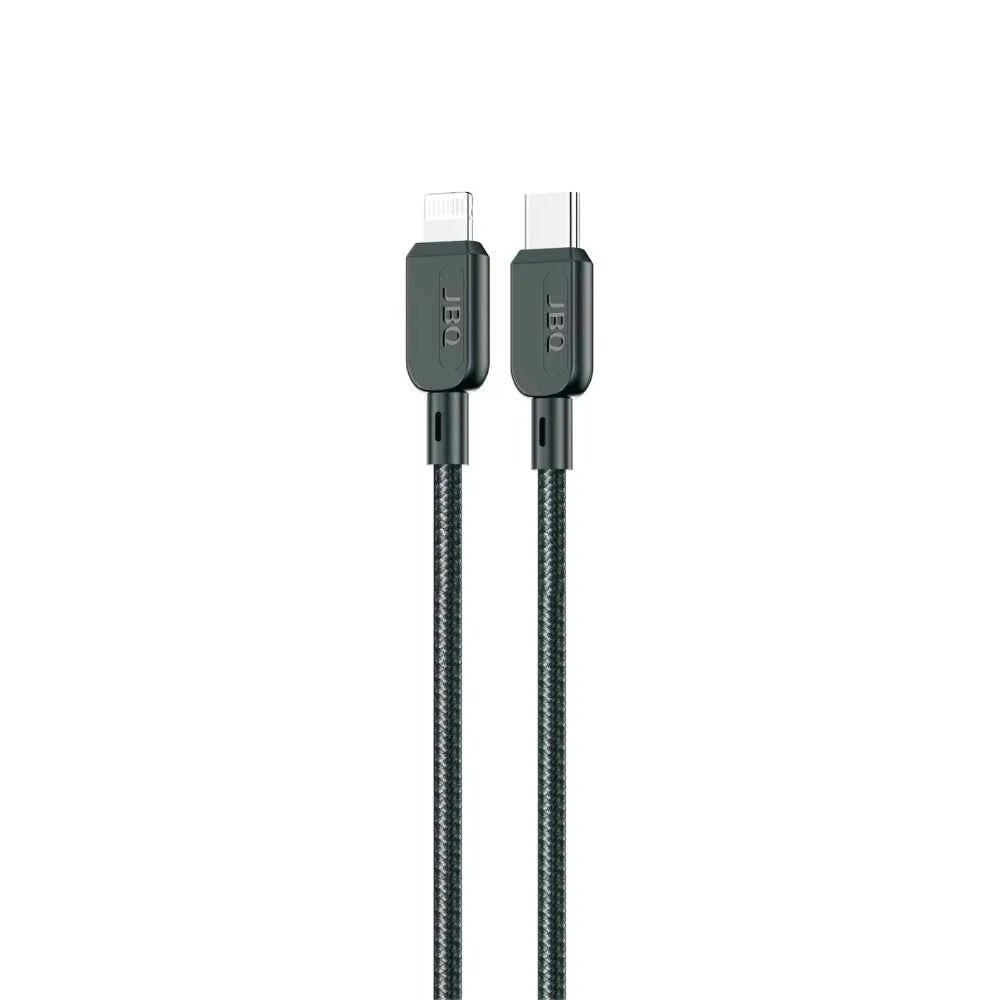 JBQ Fast Charging Nylon Cable 35W Type - c To Lighting White 1.5 Meter - Elite Phones
