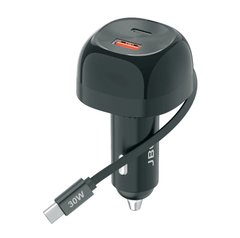 JBQ Retractable Car Charger Type - C - Elite Phones