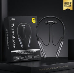 JBQ Transducer Premium Wireless Neckband – 30 - Hour Playtime & Studio - Clear Sound - Elite Phones