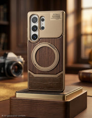 Jinkuhong Luxury Wood & Leather Hybrid Case - Elite Phones