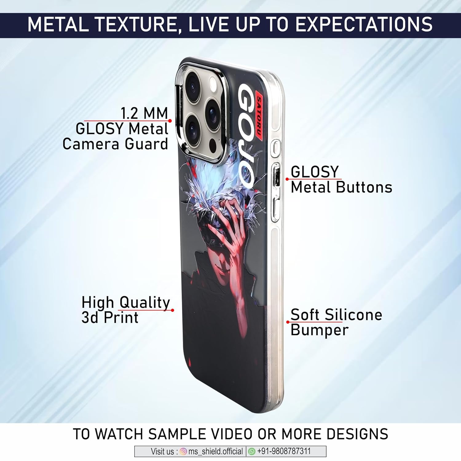 Jujutsu Kajsen Gojo Satoru Close Eyes - Elite Phones