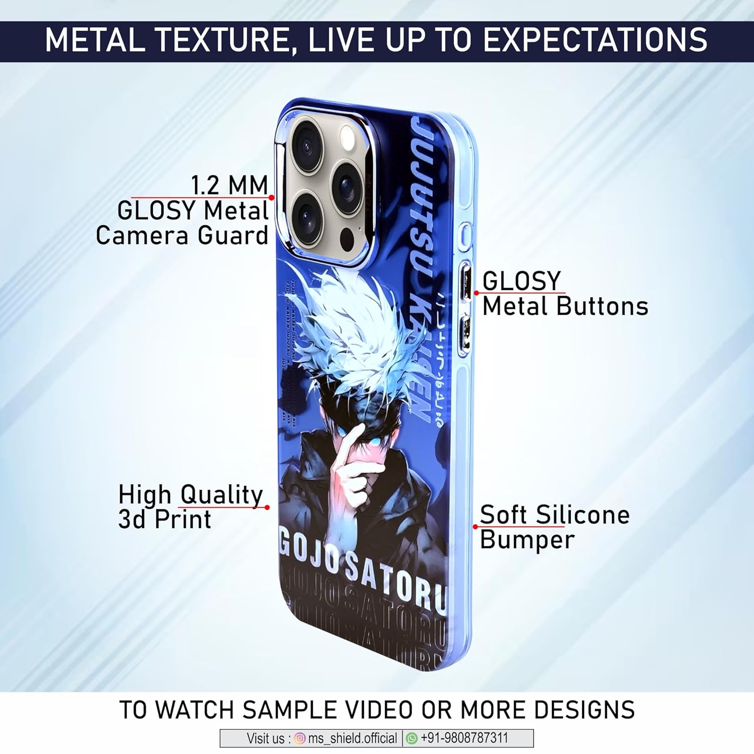 Jujutsu Kajsen Gojo Satoru Open Eyes - Elite Phones