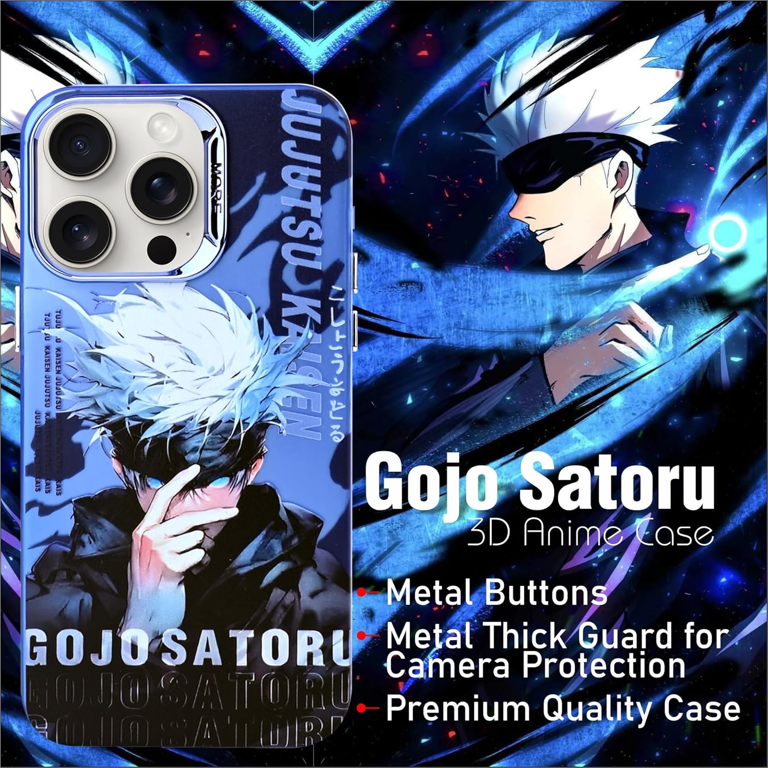 Jujutsu Kajsen Gojo Satoru Open Eyes - Elite Phones