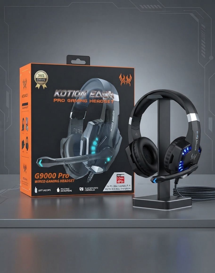 Kotion Each G9000 Gaming Headset Headphone 3.5mm Stereo - Elite Phones