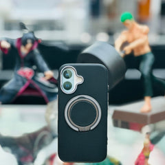 Leather Magesafe With Metal Ring - Elite Phones