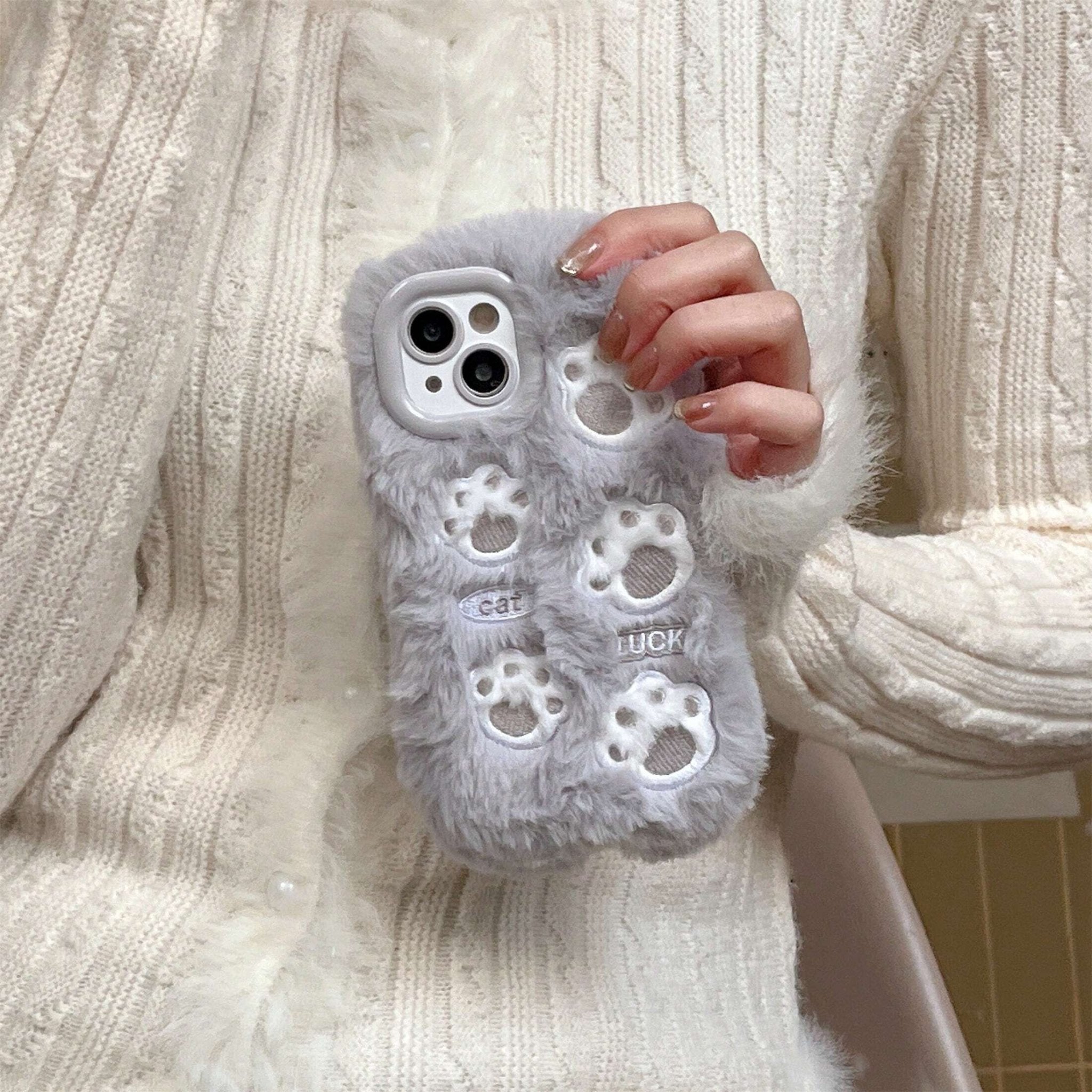 Luck Cat Fur Case - Elite Phones