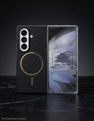 Luxury Carbon Fiber Magnetic Case for Galaxy Z Fold - Elite Phones