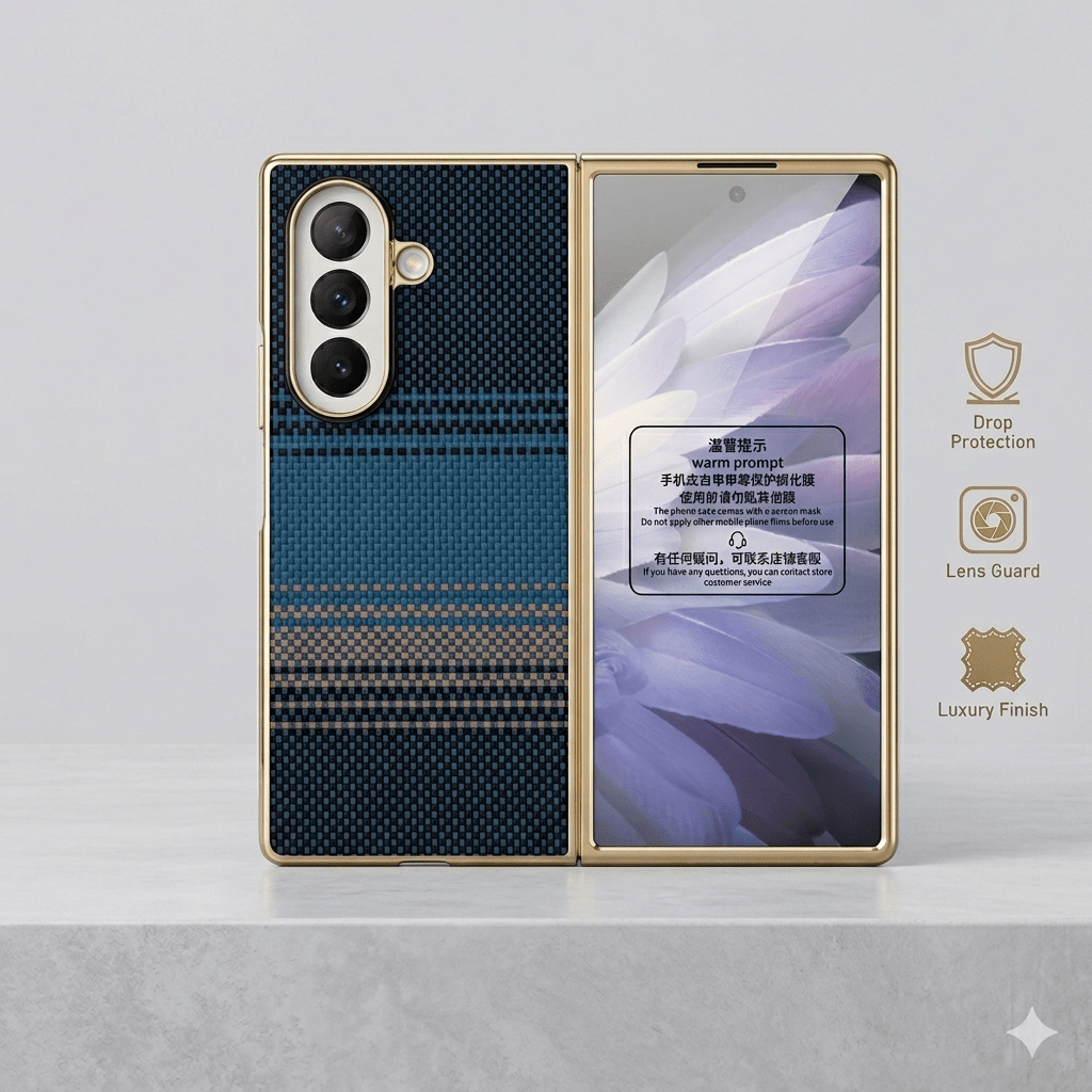 Luxury Carbon Fiber Plating Magnetic Hinge Case - Elite Phones
