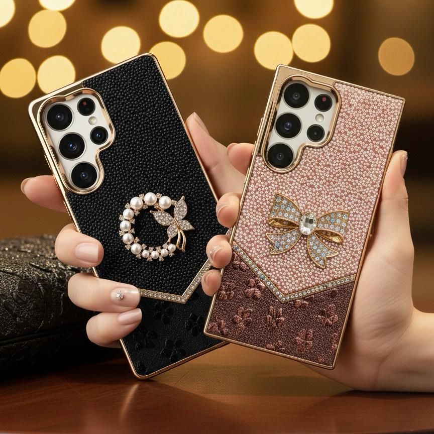 Luxury Crystal Bowknot Rhinestone Case - Elite Phones