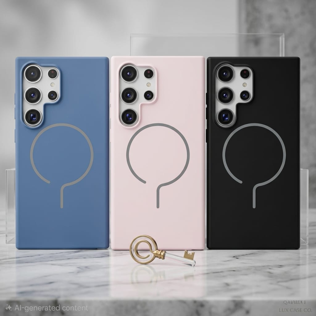 Luxury Leather Magnetic Case for Samsung - Elite Phones