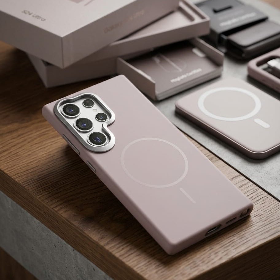 Luxury Leather Magnetic Case for Samsung - Elite Phones