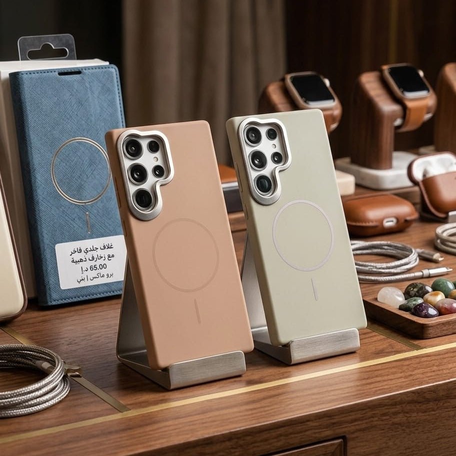 Luxury Leather Magnetic Case for Samsung - Elite Phones