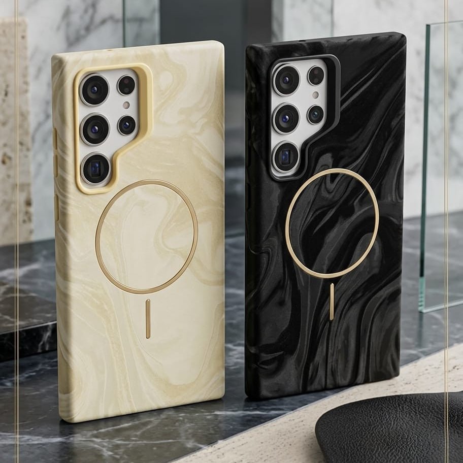 Luxury Marble Texture Magnetic Case for Samsung Galaxy S Series - Elite Phones