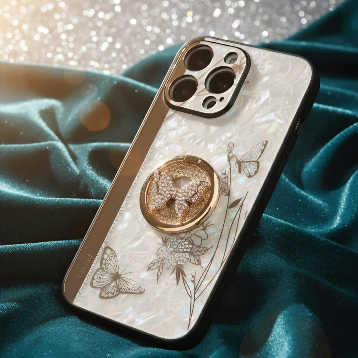 Luxury Pearl Butterfly Jewel Case - Elite Phones