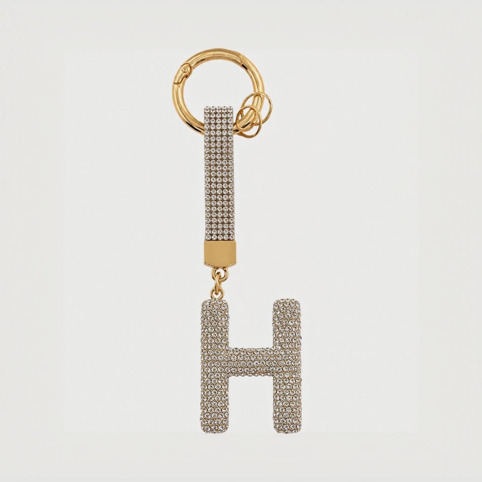Luxury Rhinestone Initial Letter Keychain – Sparkling "Y" Bag Charm & Keyring - Elite Phones