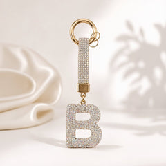 Luxury Rhinestone Initial Letter Keychain – Sparkling "Y" Bag Charm & Keyring - Elite Phones
