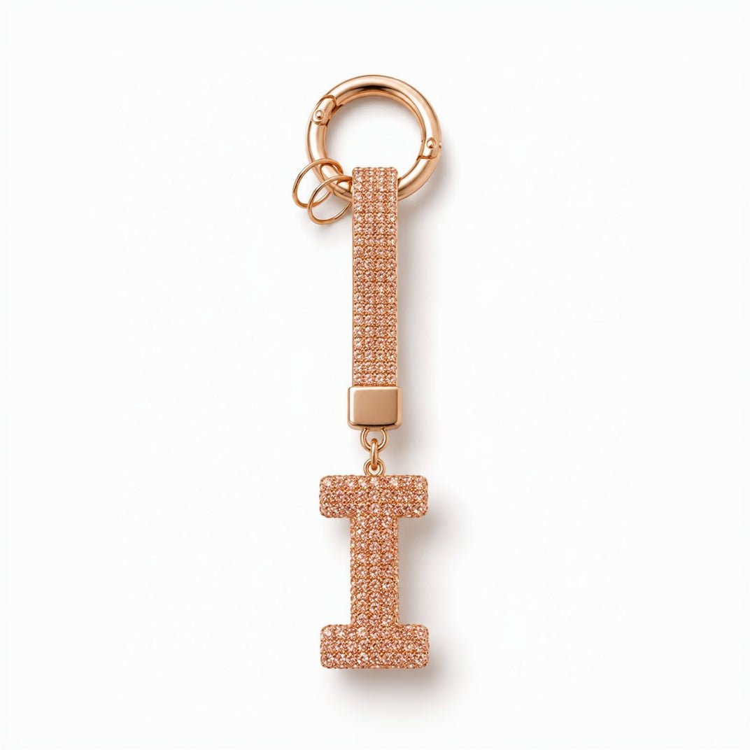 Luxury Rhinestone Initial Letter Keychain – Sparkling "Y" Bag Charm & Keyring - Elite Phones
