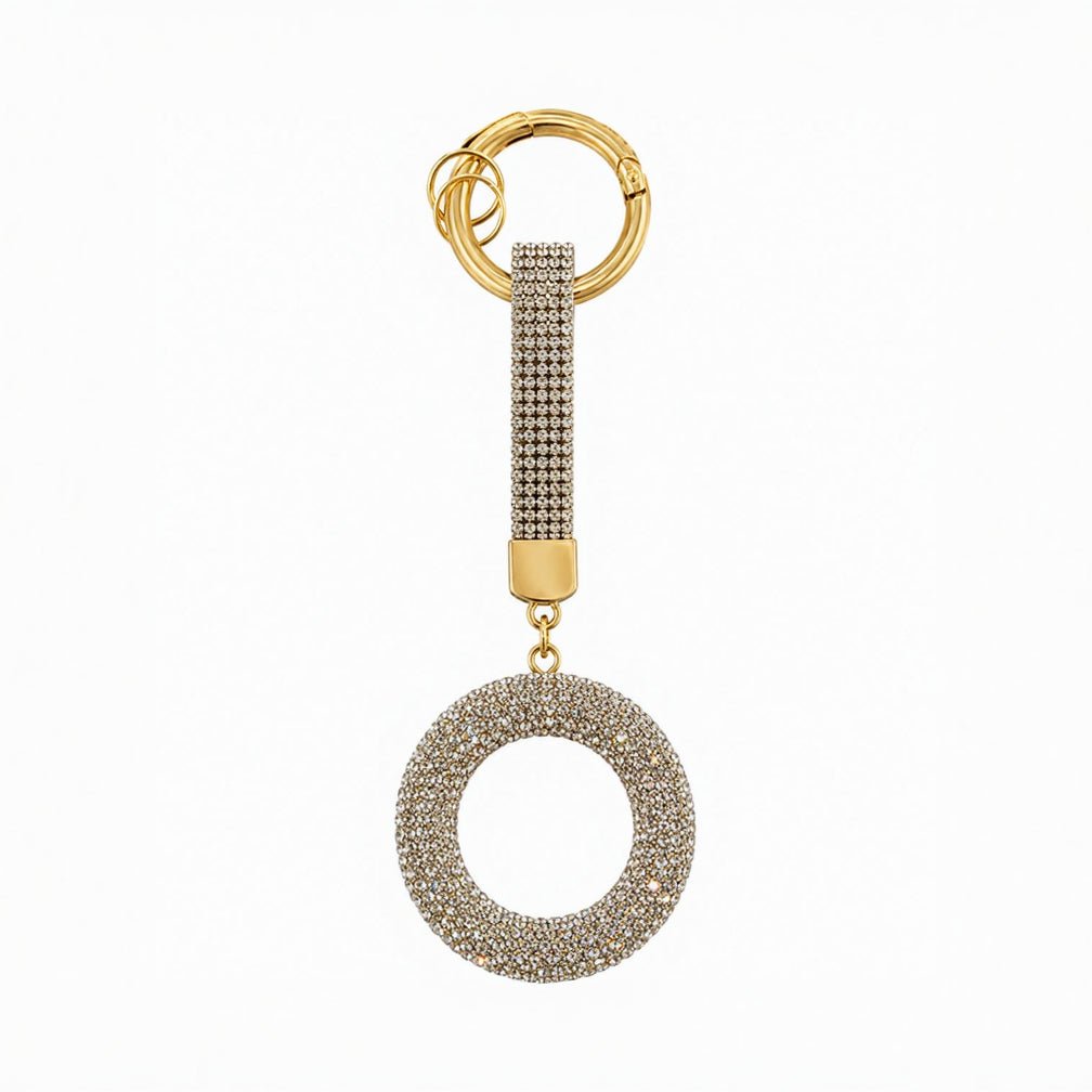 Luxury Rhinestone Initial Letter Keychain – Sparkling "Y" Bag Charm & Keyring - Elite Phones