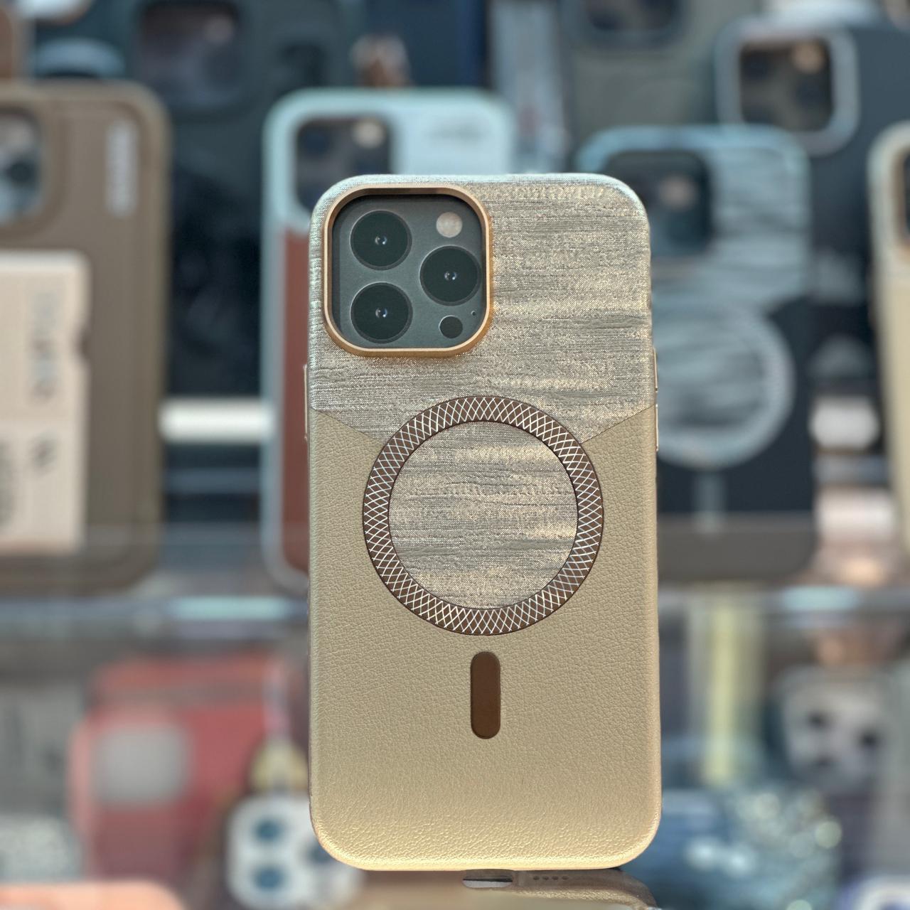Magnetic half leather half shining - Elite Phones