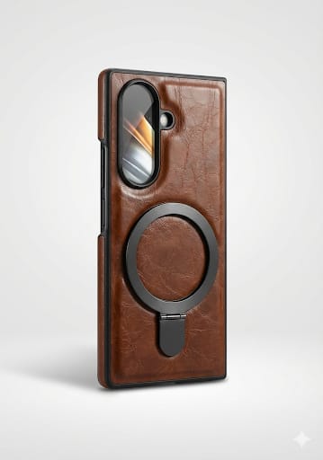 Magnetic Leather Kickstand Case for Samsung Galaxy Z Fold - Elite Phones