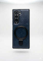 Magnetic Leather Kickstand Case for Samsung Galaxy Z Fold - Elite Phones