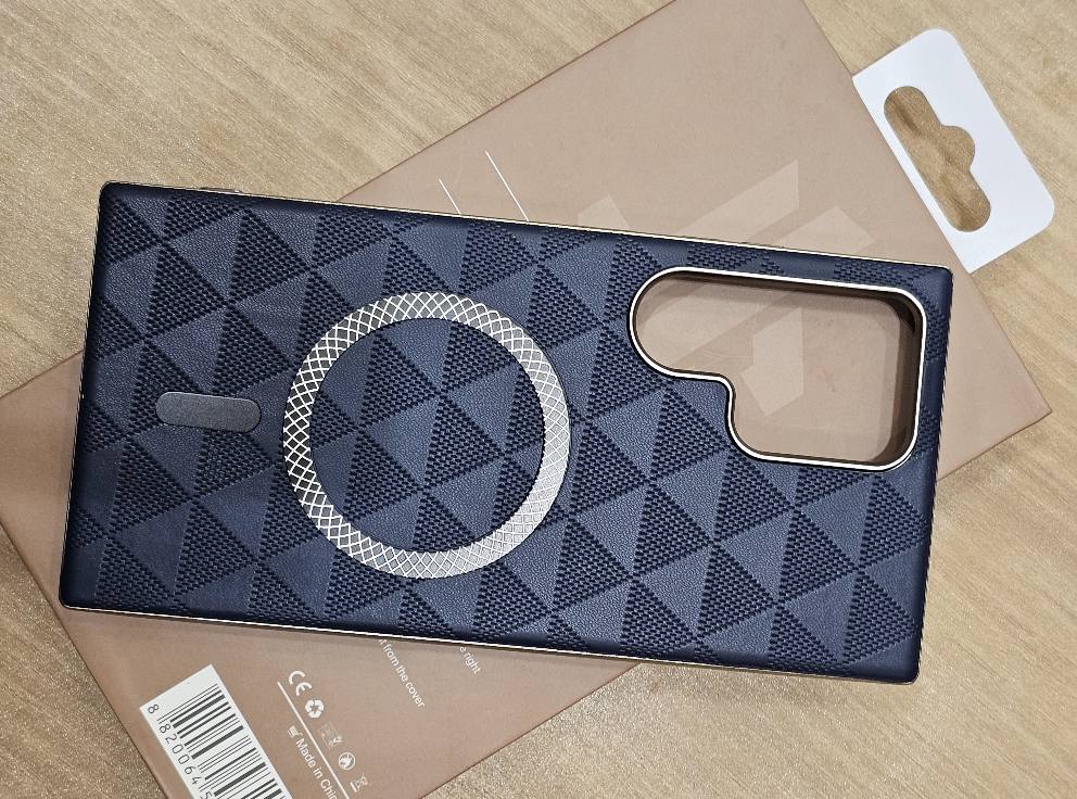 Magnetic Triangle Pattern Leather Case - Elite Phones
