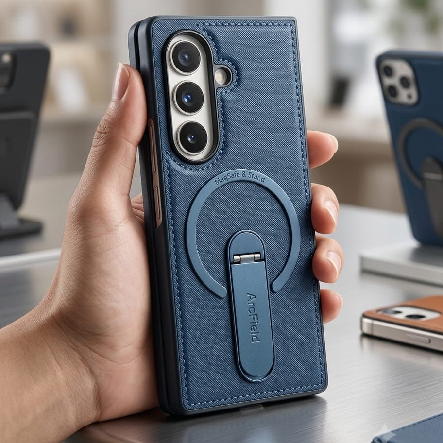MagSafe Leather Case with Kickstand - Elite Phones