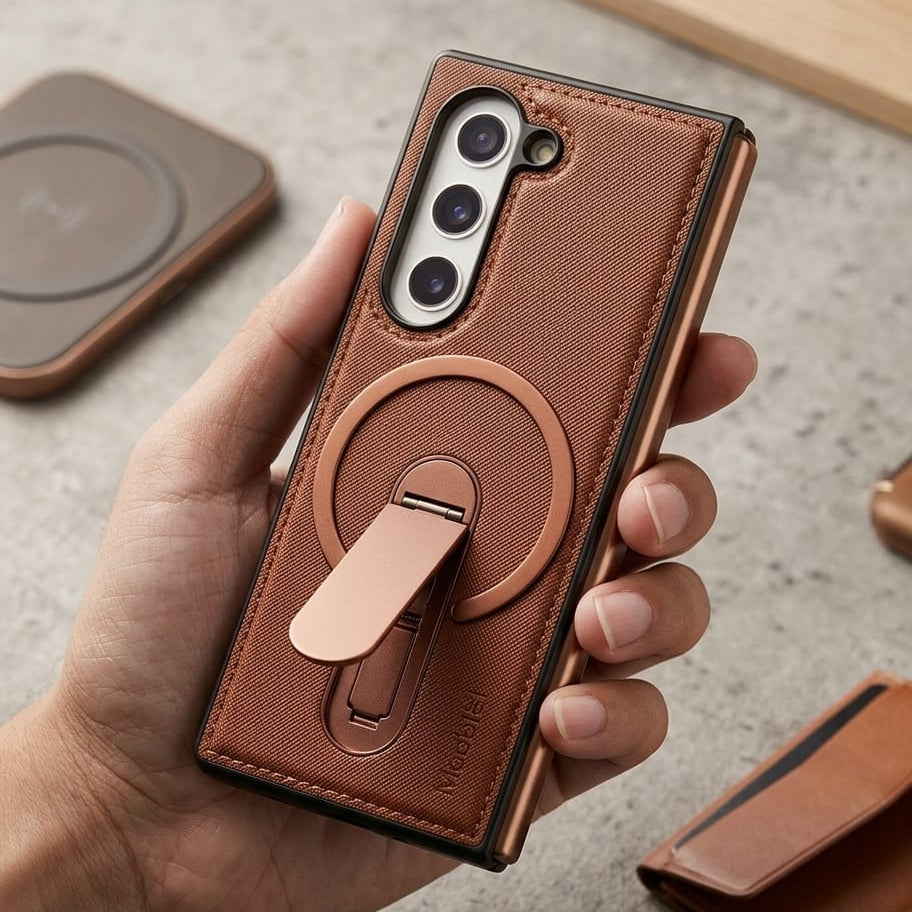 MagSafe Leather Case with Kickstand - Elite Phones